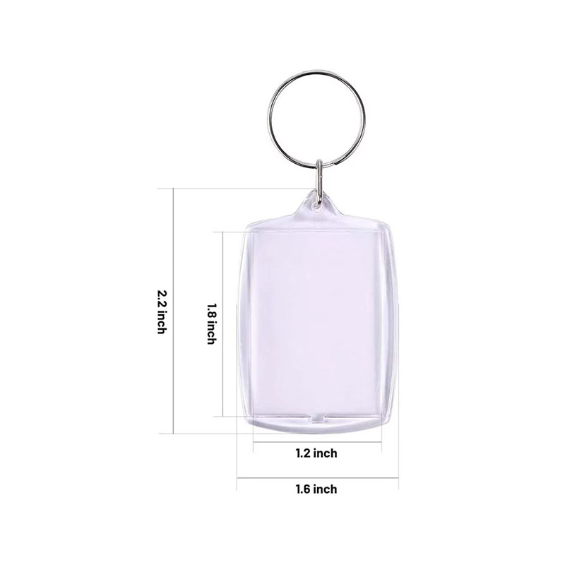 Slim Acrylic Photo Frame Keychain Student DIY Handcraft