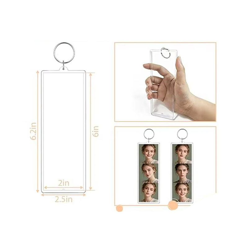 Multi Purpose Acrylic Photo Frame Keychain DIY Craft Project