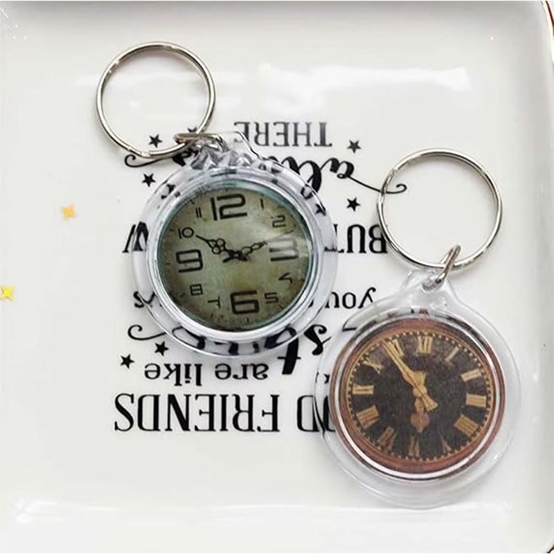 Double Side Blank Acrylic Photo Frame Keychain Shell