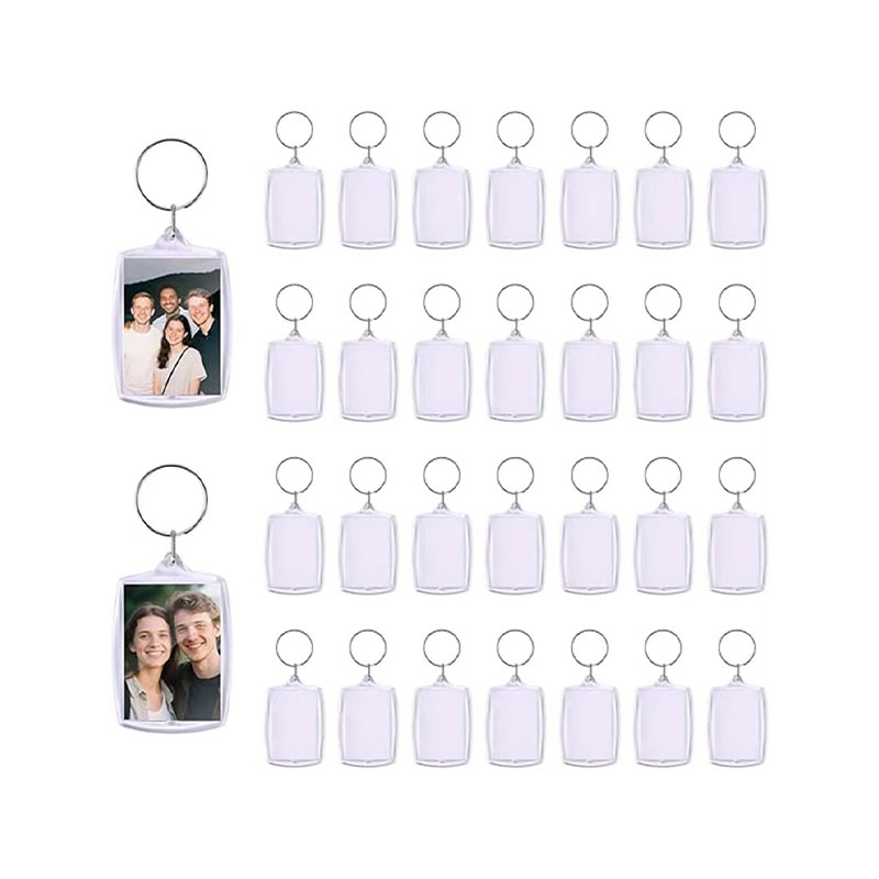 Slim Acrylic Photo Frame Keychain Student DIY Handcraft