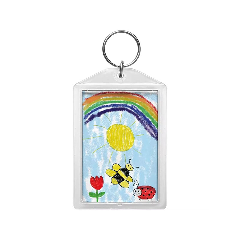 Wear Resistant Acrylic Photo Frame Keychain Promotional Craft