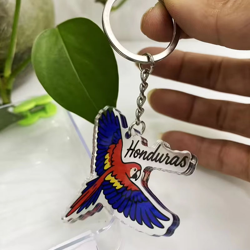 Independence Day Acrylic Keychain Cartoon Promotional Pendant
