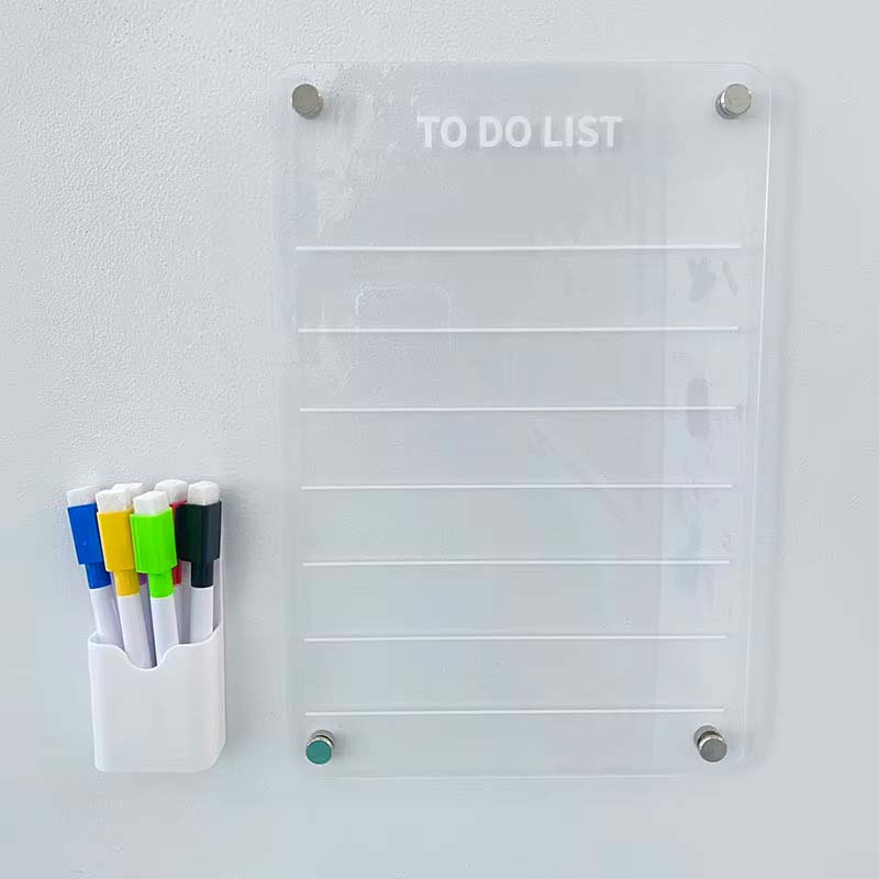 Acrylic Memo Keychain Magnetic Erasable Message Board