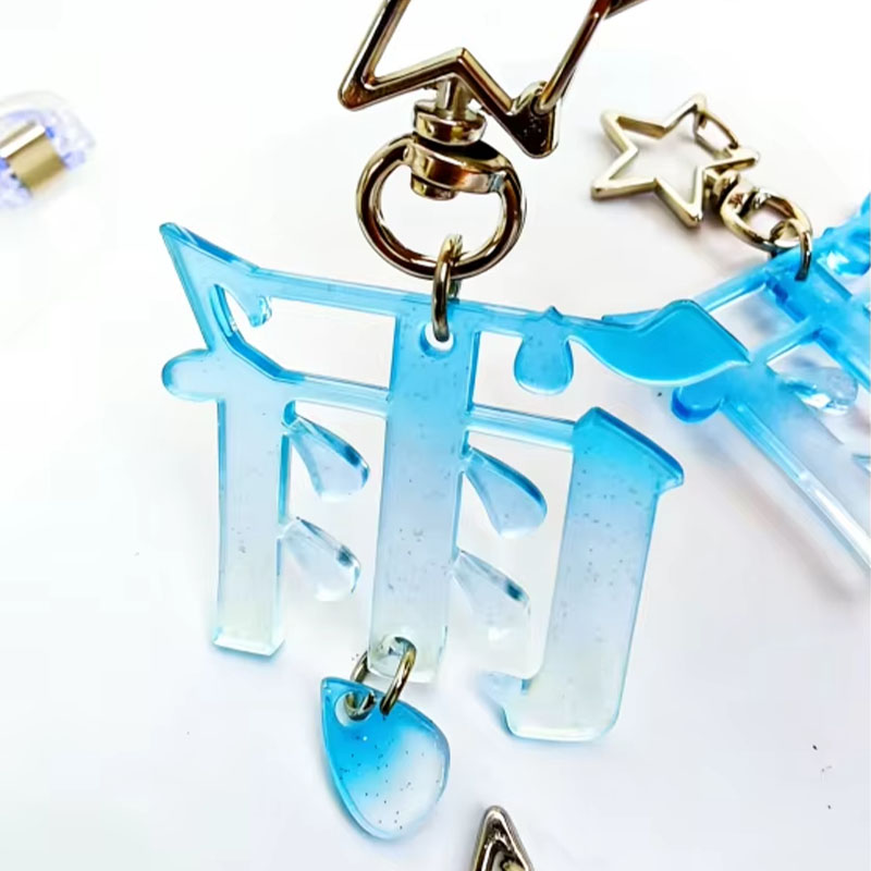 Custom Acrylic Keychain Circular UV Print Logo AK02