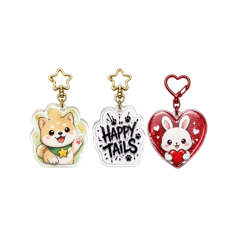 Bulk Acrylic Keychain Promotional Anime Logo Pendant