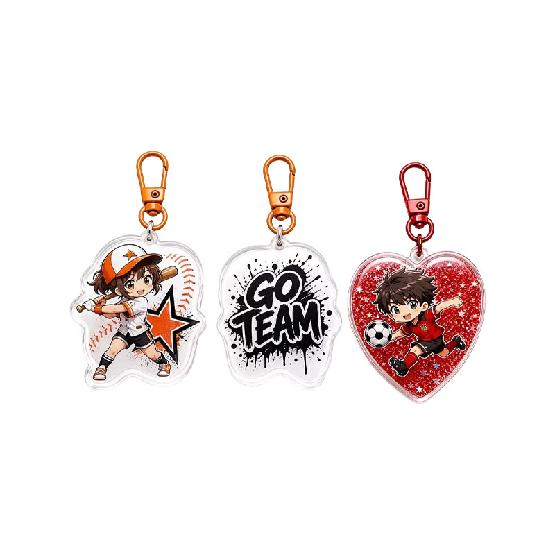 Anime Acrylic Keychain Set Custom Double Sided Printing