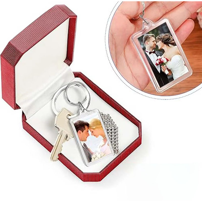 Detachable Acrylic Photo Frame Keychain Pet Portrait Custom