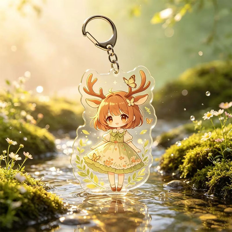Custom Potato Acrylic Keychain Funny Novelty Pendant