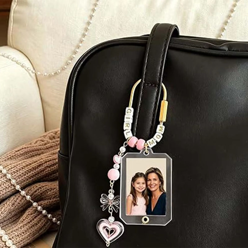 Premium Acrylic Photo Frame Keychain Custom Photo Insert