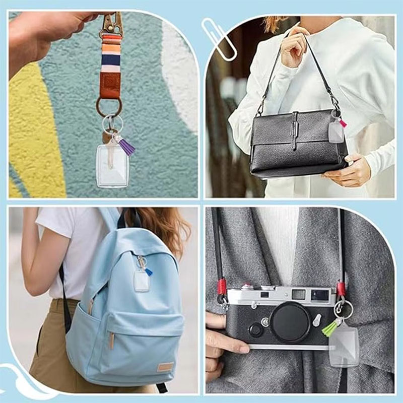 Double Sided Acrylic Photo Frame Keychain Craft Accessory