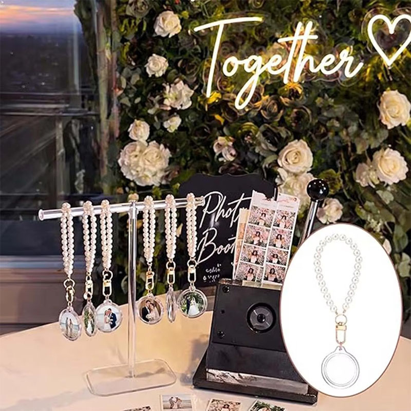 Wholesale Acrylic Photo Frame Keychain Custom Display Ring