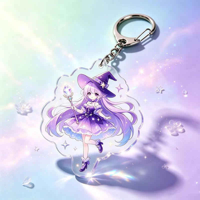 Custom Lime Fruit Acrylic Keychain Double Sided Charm