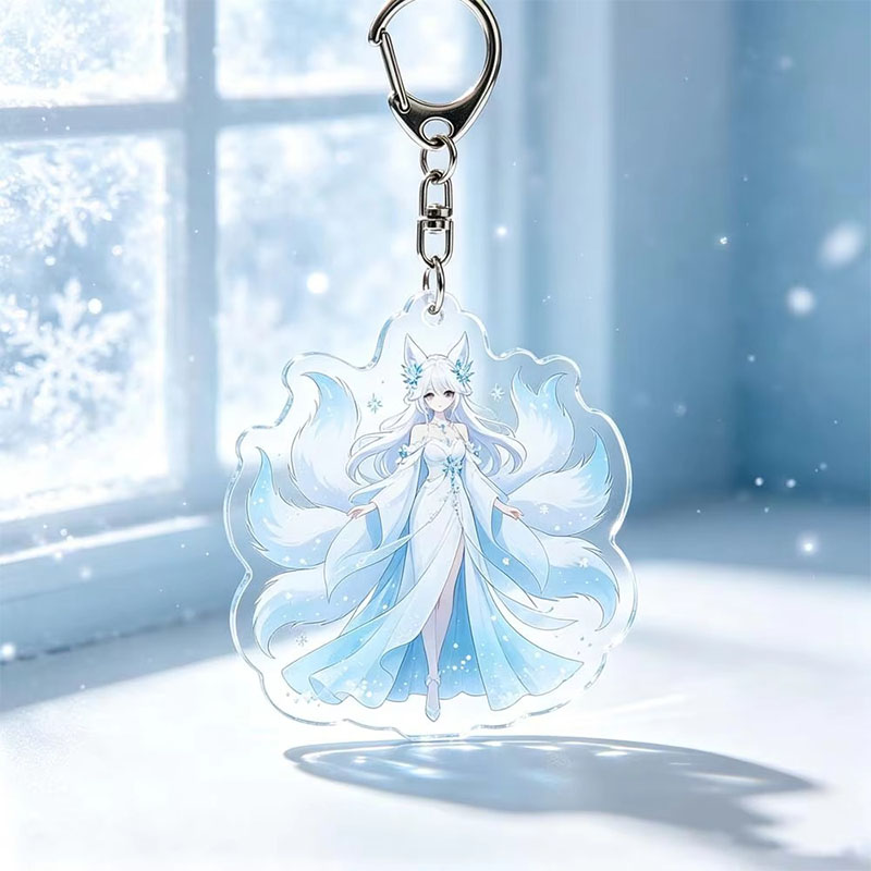 Summer Acrylic Keychain Flamingo Pineapple Tropical Charm