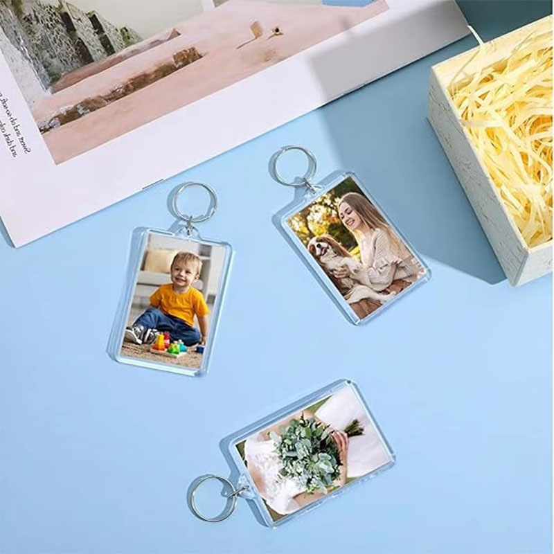Bulk Acrylic Photo Frame Keychain Blank Craft Supply