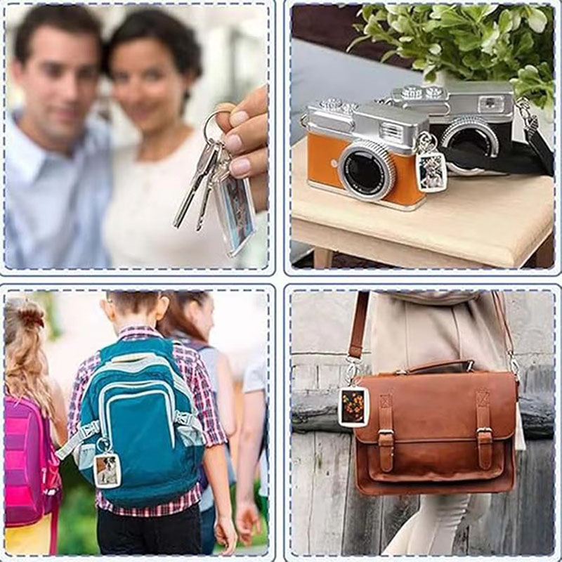 DIY Acrylic Photo Frame Keychain Handmade Custom Holder