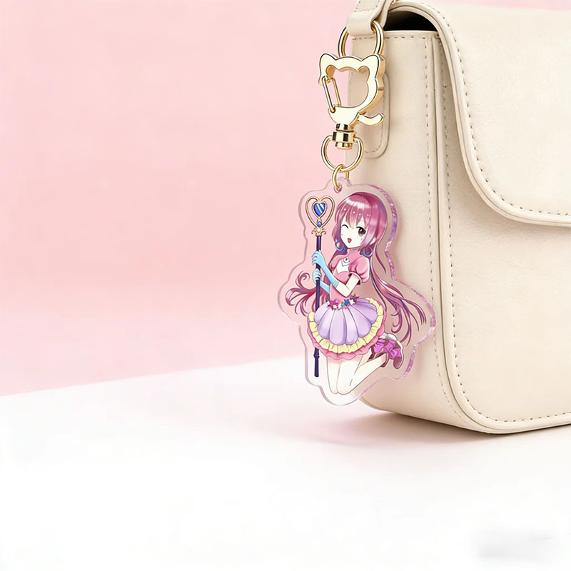 Wholesale Photo Acrylic Keychain Custom Logo Pendant