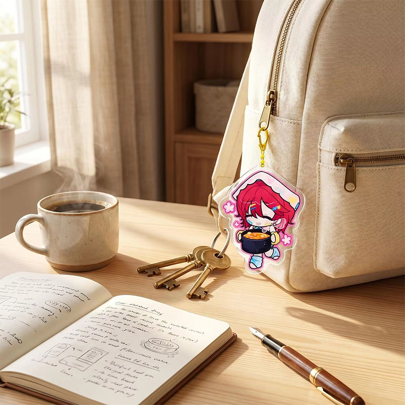 Custom Irregular Acrylic Keychain Fashion Pendant Design