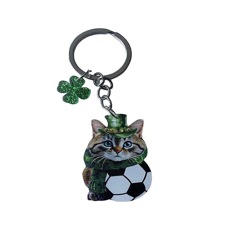Custom Fruit Acrylic Keychain Clover Digital Printed Charm