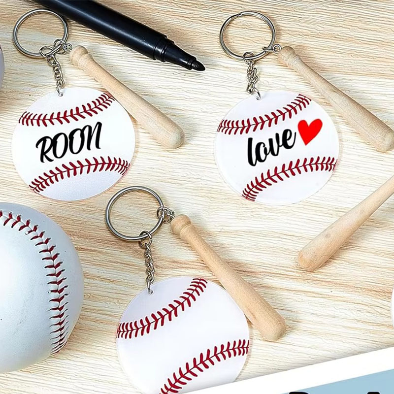 3D Printed Acrylic Keychain Custom Sports Event Charm