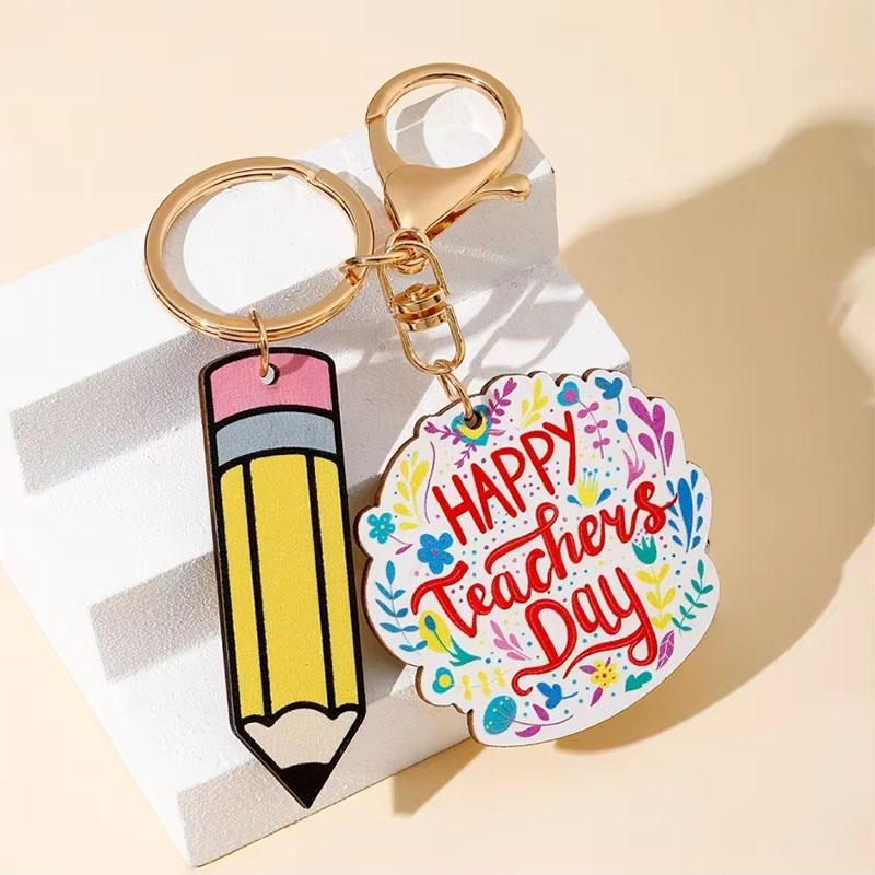 Eco Friendly Acrylic Tag Keychain Graduation Tassel Pendant