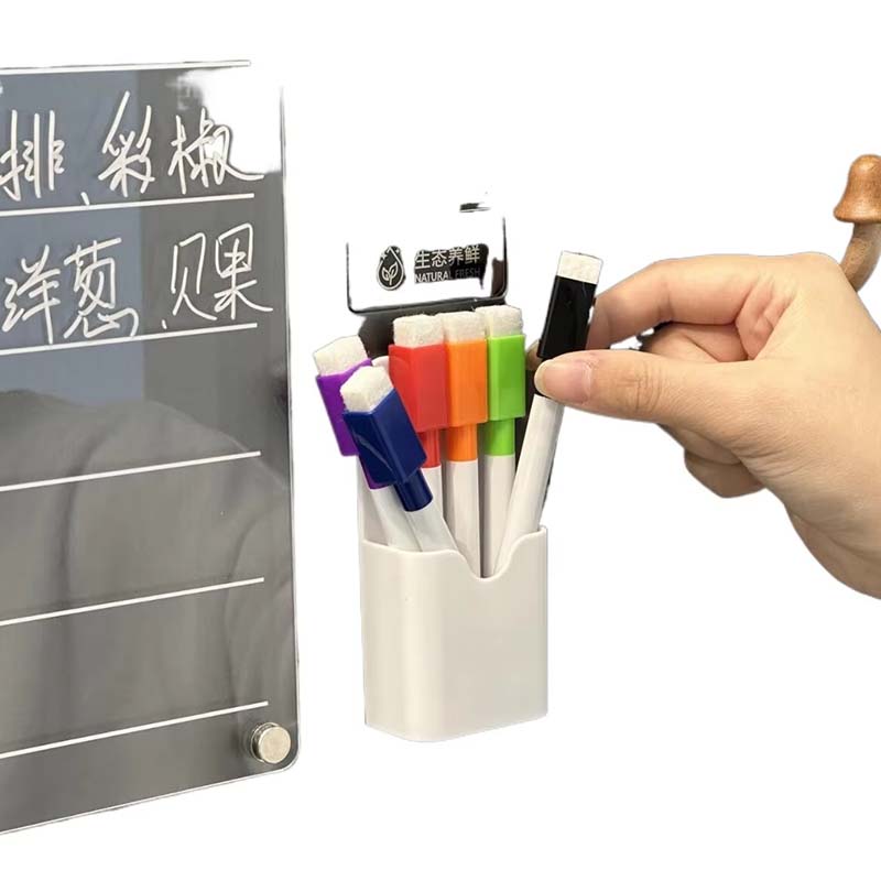 Acrylic Memo Keychain Magnetic Erasable Message Board