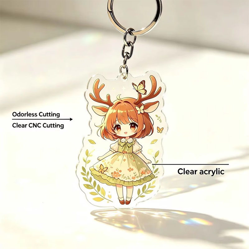 Custom Potato Acrylic Keychain Funny Novelty Pendant