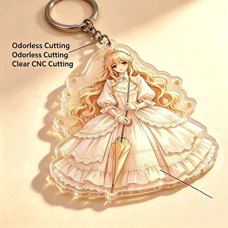Custom Cartoon Acrylic Photo Keychain Sports Event Promotion