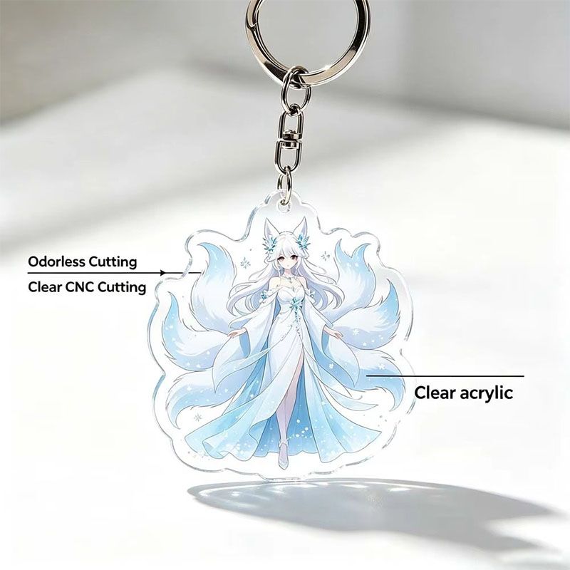 Summer Acrylic Keychain Flamingo Pineapple Tropical Charm