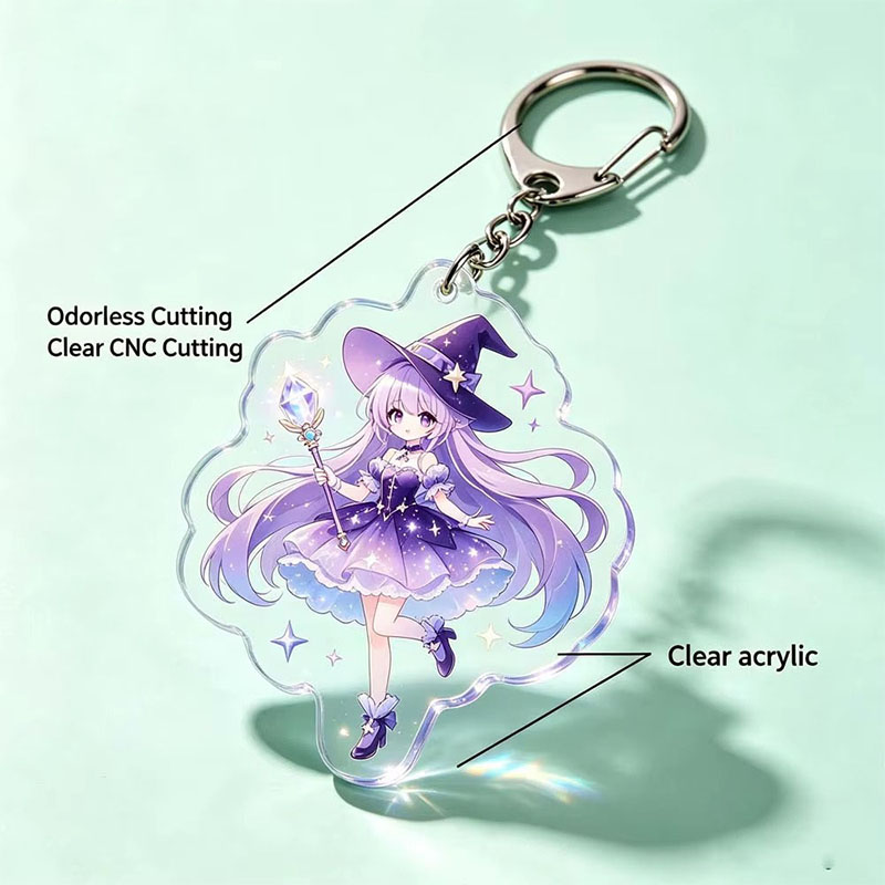 Custom Lime Fruit Acrylic Keychain Double Sided Charm