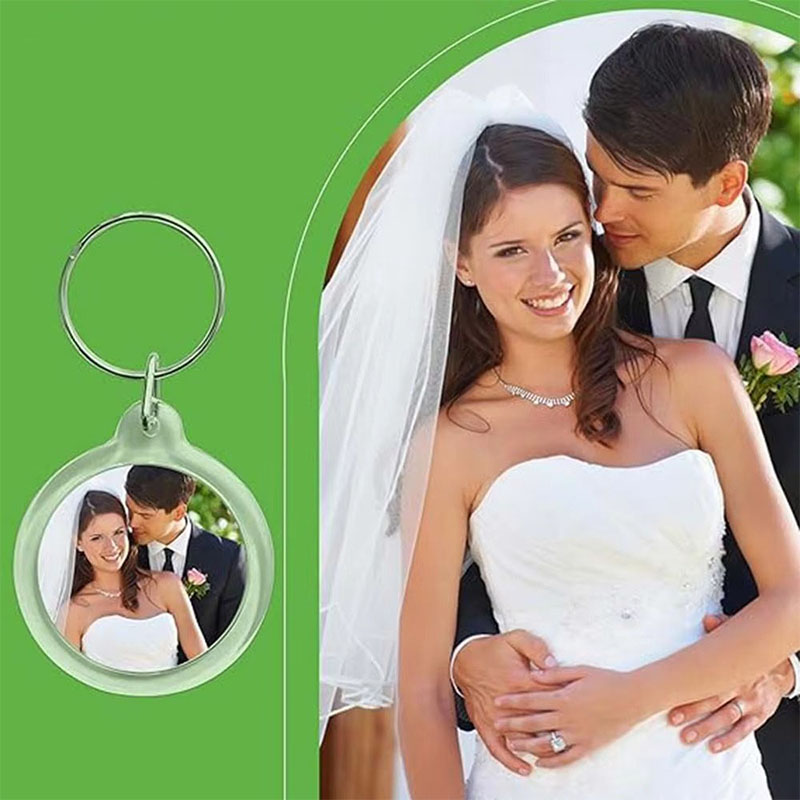 Multi Size Acrylic Photo Insert Keyring DIY Craft