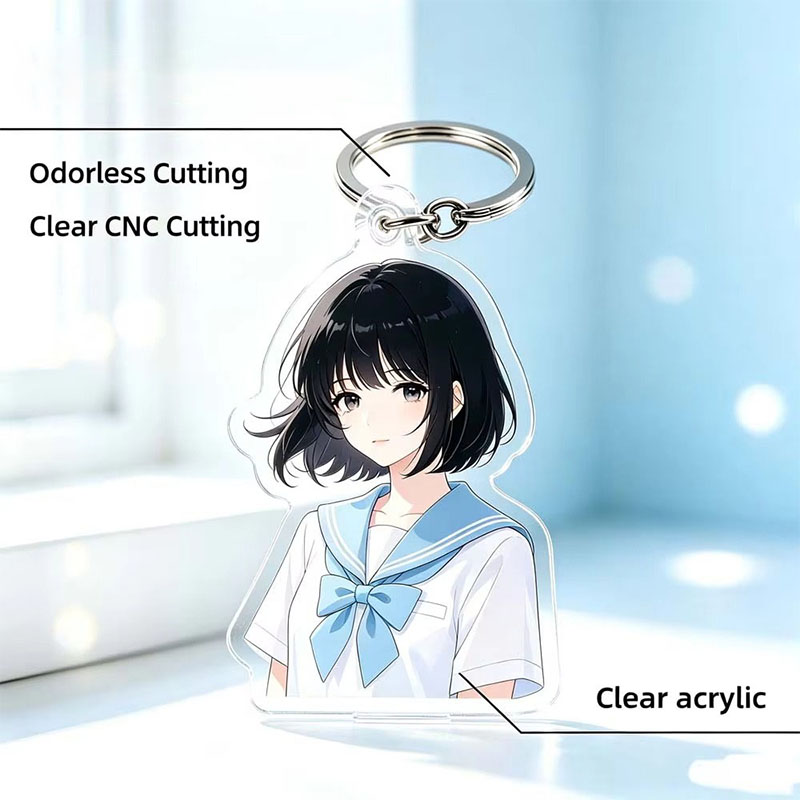 Funny Acrylic Keychain Positive Message Promotional Gift