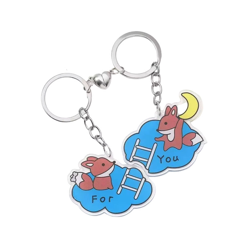 Custom Acrylic Pencil Keychain Pearl Pendant Logo Wholesale
