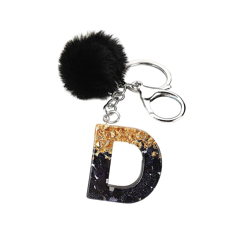 Cartoon Acrylic Photo Keychain Letter Design Promotion
