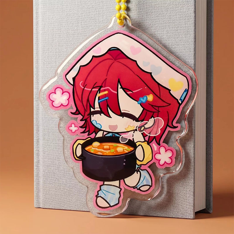 Custom Irregular Acrylic Keychain Fashion Pendant Design