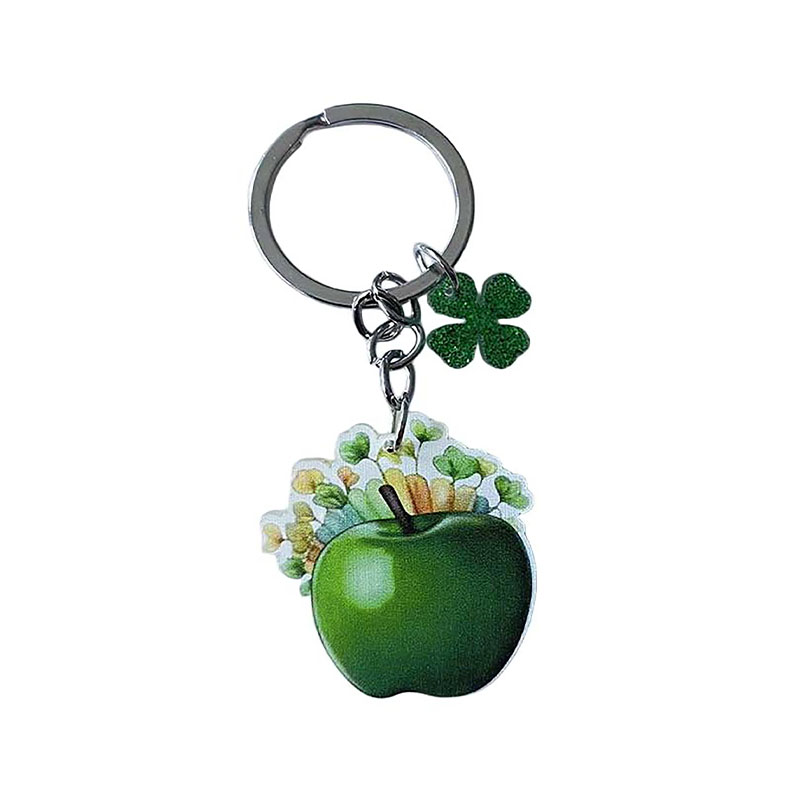 Custom Fruit Acrylic Keychain Clover Digital Printed Charm