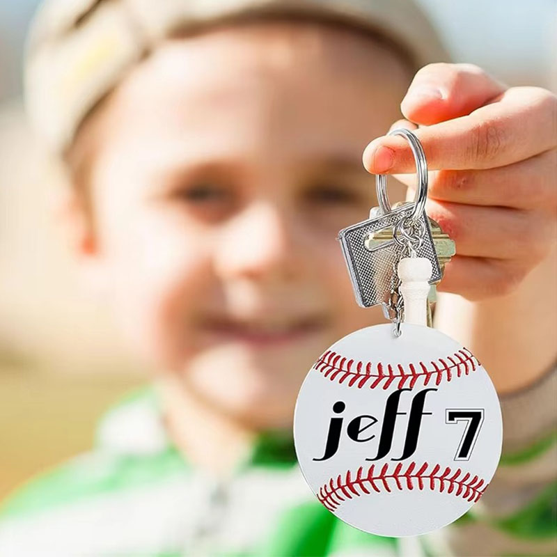 3D Printed Acrylic Keychain Custom Sports Event Charm