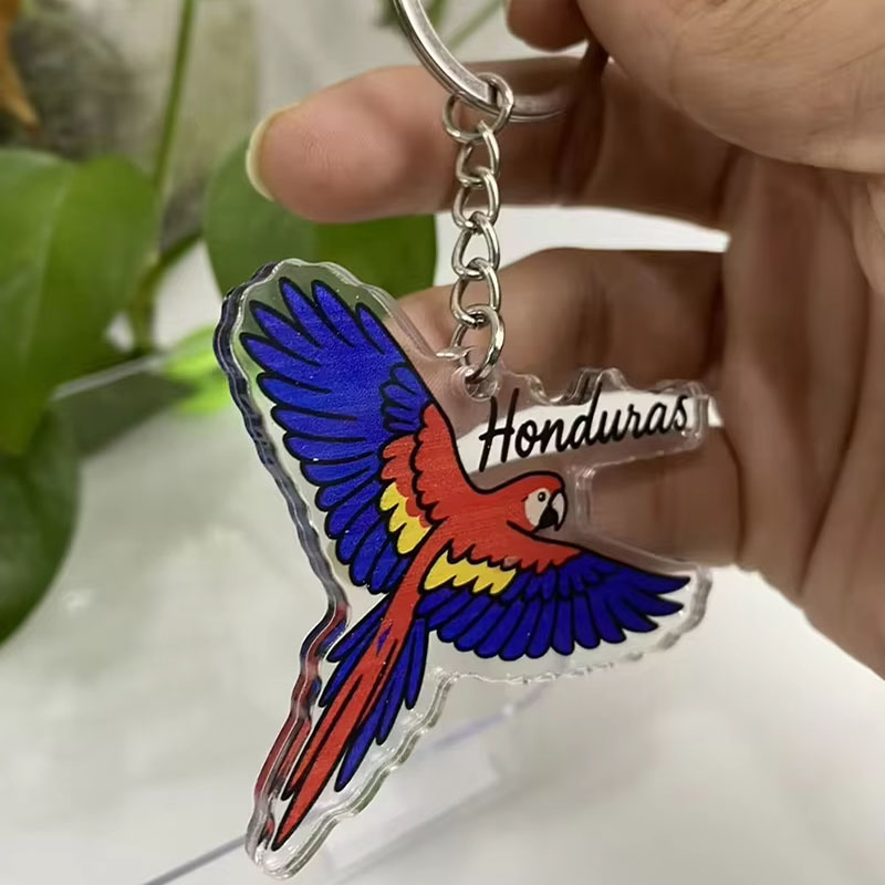 Independence Day Acrylic Keychain Cartoon Promotional Pendant