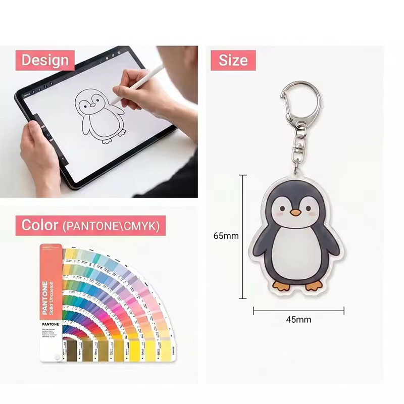 Wholesale Personalized Acrylic Keychain Custom Pattern Promotion