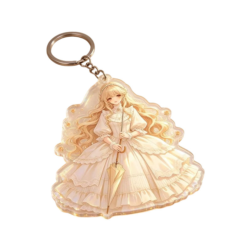 Custom Cartoon Acrylic Photo Keychain Sports Event Promotion