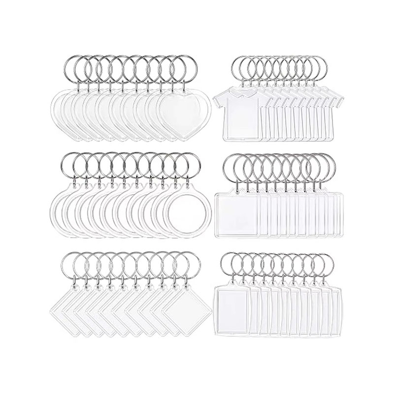 Reusable Acrylic Photo Frame Keychain Custom Souvenir Insert
