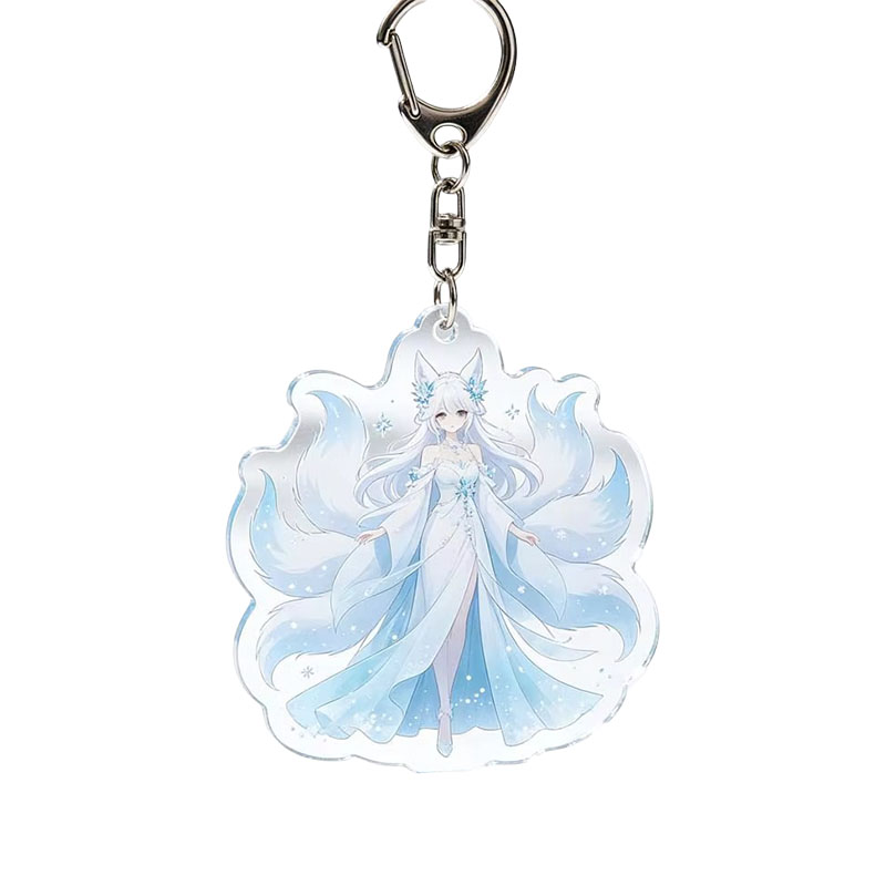 Summer Acrylic Keychain Flamingo Pineapple Tropical Charm