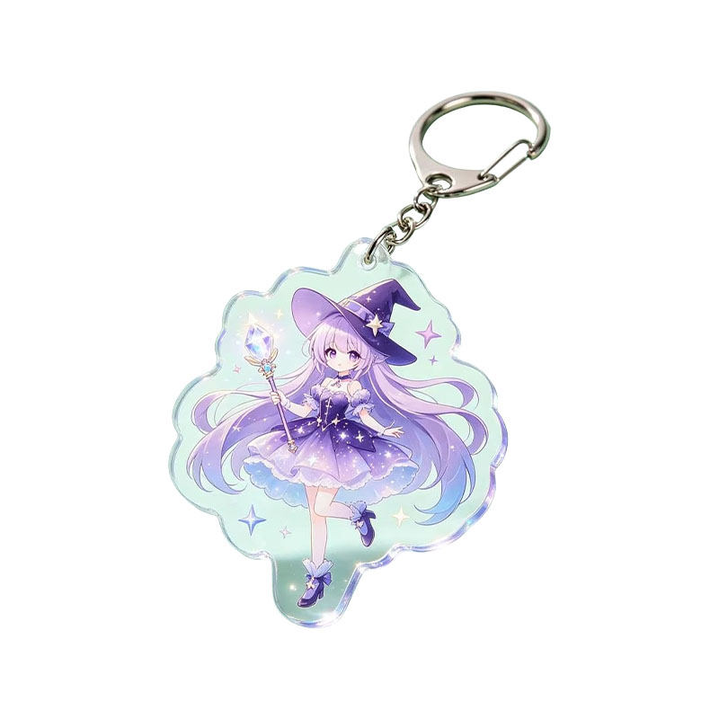 Custom Lime Fruit Acrylic Keychain Double Sided Charm