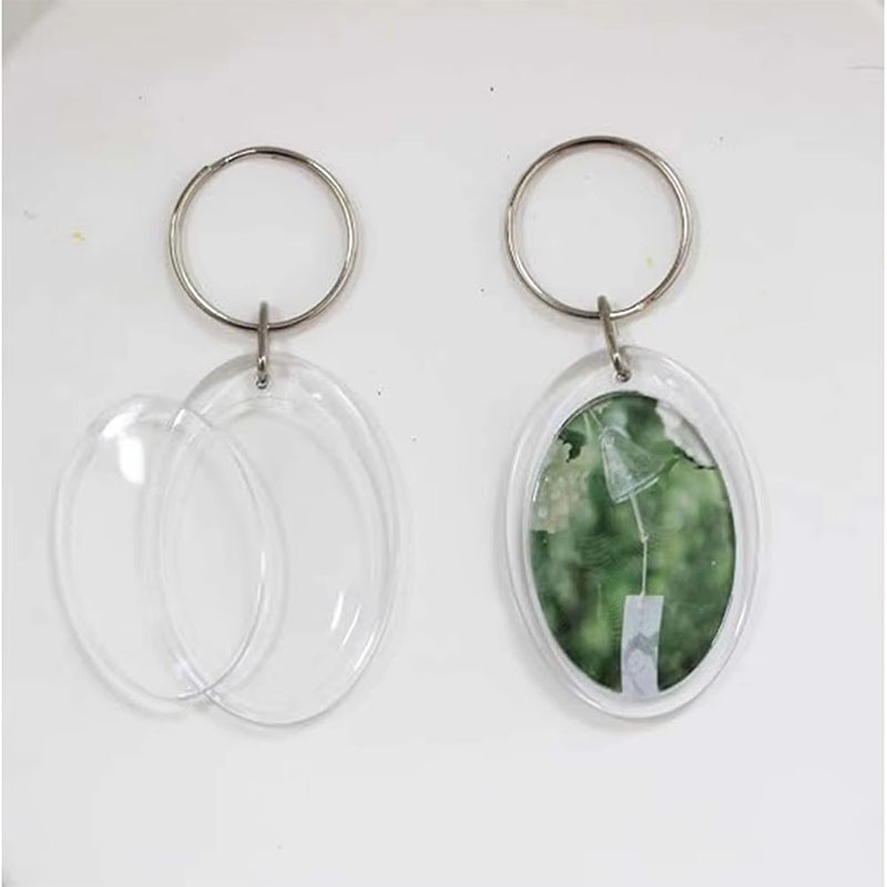 Epoxy Acrylic Keychain Shaker Anime Custom Logo Charm