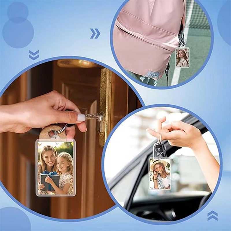 Bulk Acrylic Photo Frame Keychain Blank Craft Supply