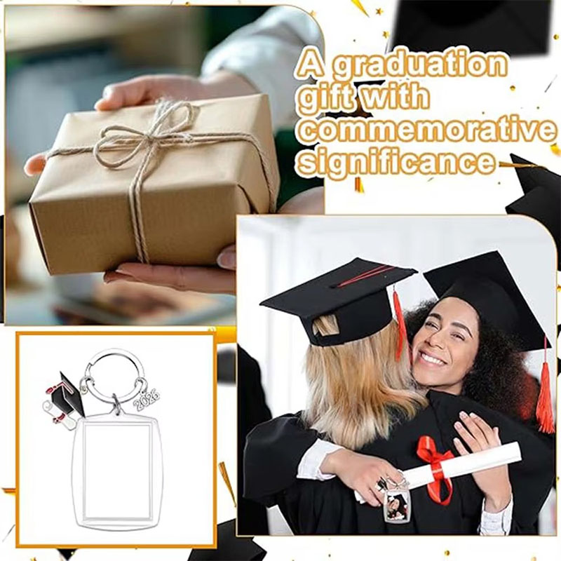 OEM Blank Acrylic Photo Frame Keychain Custom Printing