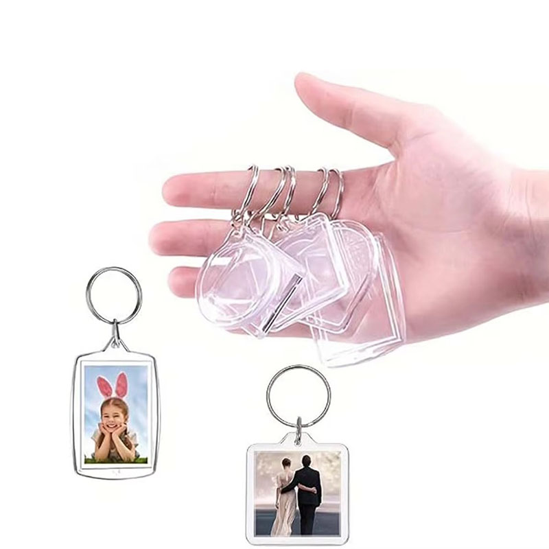 DIY Acrylic Photo Frame Keychain Handmade Custom Holder