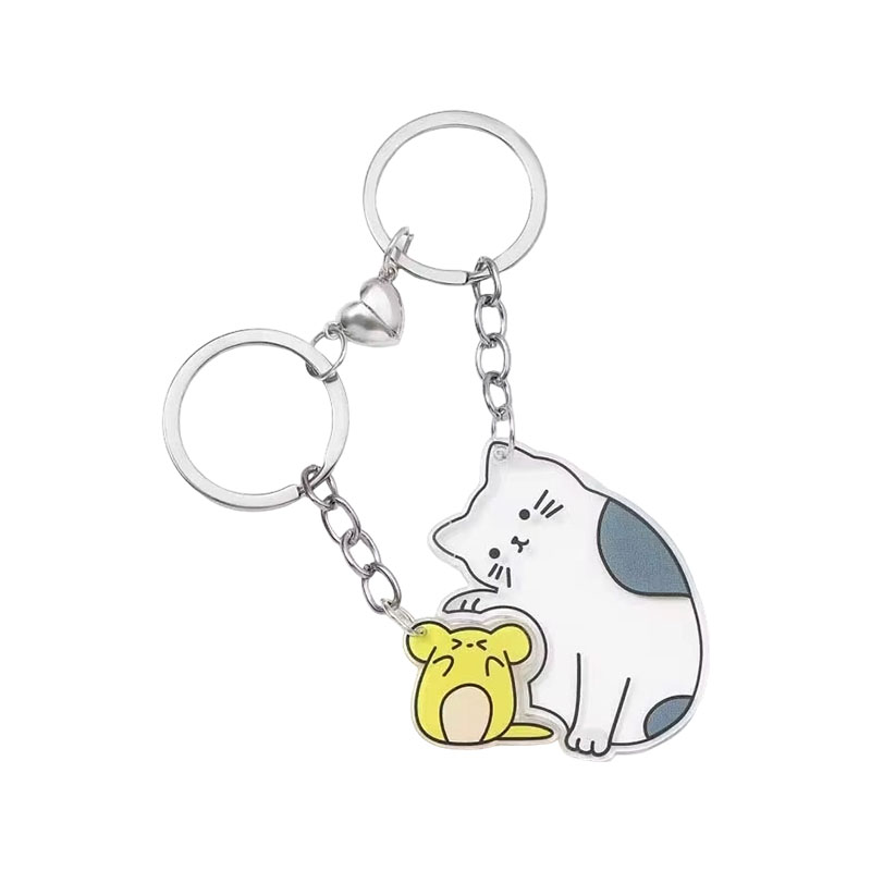 Custom Acrylic Pencil Keychain Pearl Pendant Logo Wholesale