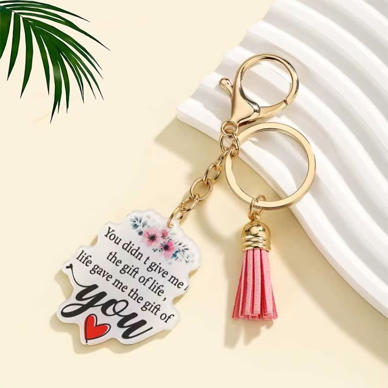 Wholesale Double Sided Acrylic Keychain Cartoon Promotional Accessory