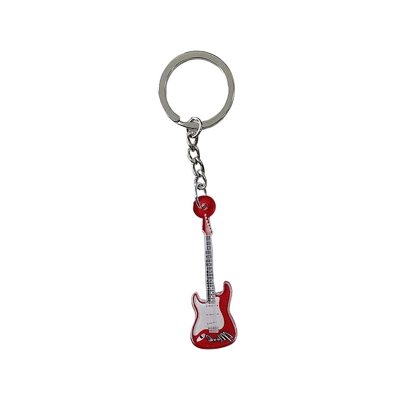 Creative Mini Acrylic Flexible Digital Photo Violin Keychain Rocking Student Promotion Gift Custom Cartoon Pattern Anime Fans