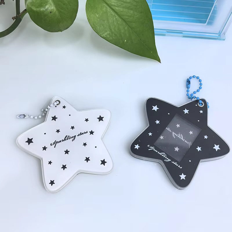 Custom Logo 1-Inch Photo Mobile Phone Keychains Factory Wholesale Acrylic Pendants Flexible Small Celebrity Cards Bag Chains
